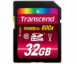 Transcend Ultimate-Speed SDHC Class 10 UHS-1 32GB Speicherkarte (bis 90MB/s Lesen) [Amazon Frustfreie Verpackung] für nur 18,79 Euro inkl. Versand
