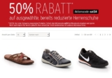 Bei Karstadt 50% Rabatt auf bereits reduzierte Schuhe