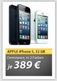 Apple iPhone 5 32GB schwarz oder weiss ohne Lock als B-Ware wie Neuware nur 389,- Euro inkl. Versand (Vergleich 490,-)