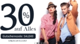 Nur noch heute! Satte 30% Rabatt auf alle Artikel – auch auf bereits reduzierte Ware und Premiummarken wie Adidas oder Jack&Jones!