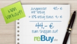 Bei reBuy gebrauchte Dinge verkaufen und 10% Guthaben als Bonus erhalten – bei Apple iPads bis zu 15,- Euro mehr erhalten
