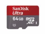 SANDISK Micro SDHC Ultra 64 GB Class 10 + Adapter für nur 27,- Euro inkl. Versand