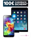 Knaller! Samsung Galaxy S5 + iPad Mini 2 mit Telekom-Tarif (Telekom-Flat, 100 Minuten, SMS-Flat, Internet-Flat) mit Gewinn von 60,20 Euro