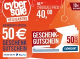 Schnell sein! Cyberport-Gutschein über 50,- Euro für nur 40,- Euro