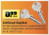 Nachgemachten Schlüssel für nur 0,99 Euro im Obi-Baumarkt