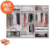IKEA Family Mitglieder sparen ab 31. Januar satte 40,- Euro pro Meter Pax-Kleiderschrank