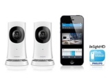 Philips M120G In.Sight HD WiFi Heimkamera für Apple-/Android-Geräte mit Nachtsicht und Audiofunktion im Doppelpack schon ab 89,99 Euro