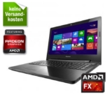 Lenovo Z50-75 80EC00ASGE (Notebook 15,6 AMD FX-7500 500GB 8GB FHD) für nur 349,- Euro inkl. Versand