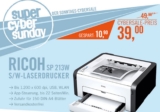 Ricoh SP 213w S/W-Laserdrucker mit WLAN für nur 39,90 Euro inkl. Versand