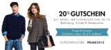 Bei Amazon 20% Gutschein-Aktion für Prime-Mitglieder auf die aktuelle Herbst-/Winterkollektion