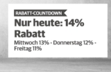 14% Sonder-Rabatt auf  Filme, Hörbuch-Downloads, Spielwaren & mehr bei Buch.de