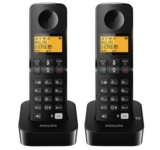 Schnurloses Telefon Philips B1962B mit 2 Handsets (Freisprechen, Anrufbeantworter) nur 29,44 Euro inkl. Versand