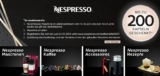 Nespresso Coffeeback! Nespresso Maschine kaufen und 200 Kapseln gratis bekommen!