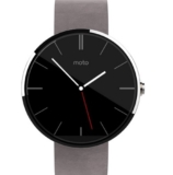 Motorola Moto 360 Smartwatch (helles Edelstahlgehäuse mit grauem Echtlederarmband) nur 130,99 Euro inkl. Versand