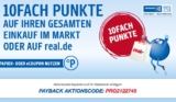 Heute 10fache Payback Punkte auf Einkauf bei Real – offline und online