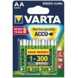 10x 4-er Blister Varta Professional Mignon AA Akkus (1,2V, 2500mAh) für nur 46,76 Euro inkl. Versand