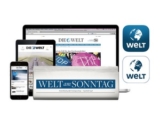 Komplett gratis! Während der Woche die Welt Digital und am Sonntag die gedruckte Zeitung vollkommen gratis