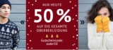 Nur heute! 50% Rabatt auf die gesamte Oberbekleidung bei Hoodboyz – auch auf bereits reduzierte Ware!