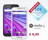 Klarmobil Allnet Starter Tarif im Vodafone-Netz nur 8,95 Euro + dazu 10,- Euro ARAL-Gutschein und Moto G (3. Generation) für 4,95 Euro Zuzahlung