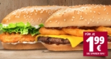Probierburger! Der leckere Long Chicken oder Long Texas BBQ nur 1,99 Euro