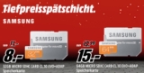 Tipp! Media Markt Tiefpreisspätschicht mit verschiedenen Samsung SD-Karten und SSDs zu tollen Preisen