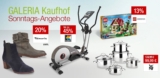 Verschiedene neue Rabattaktionen bei den Galeria Kaufhof Sonntagsangeboten