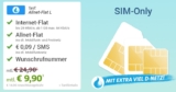 Echte Allnet Flat L im Telekom-Netz nur 9,90 Euro pro Monat – statt normal 24,90 Euro