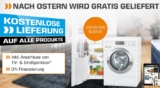 Bis 10. April bei Saturn keine Versandkosten – auch bei großen Elektro-Geräten