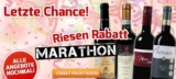 Weinvorteil Rabatt-Marathon – nur heute ALLE Riesen-Rabatt-Marathon Angebote ein letztes Mal