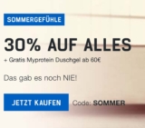 Myprotein: 30% Rabatt auf die gesamte Bestellung