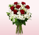 Hat den jemand verdient!? Gloria Classic Blumenstrauß mit roten Rosen nur 17,90 Euro inkl. Versandkosten