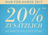 Tipp! 20% Extrarabatt auf alle Saleartikel bei Fashion ID