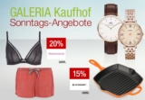 Galeria Sonntagsangebote am 10. Juli mit vielen verschiedenen Rabattaktionen
