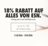 18% Gutschein Rabatt auf alle ESN Produkte bei Fitmart!