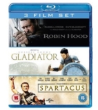 Box mit Gladiator, Spartacus und Robin Hood auf Blu-ray für nur 10,85 Euro inkl. Versand