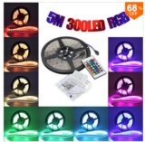 5 Meter LED-Streifen in RGB mit 60 LED/Meter wasserdicht inkl. 24-Tasten-Fernbedienung nur 7,13 Euro inkl. Versand