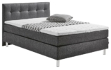 Boxspringbett „Happy“ in Textik Schwarz 140cm für nur 299,- Euro inkl. Lieferung