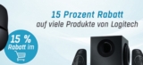 Satte 15% Rabatt auf viele verschiedene Logitech Produkte bei Redcoon