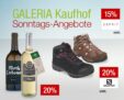 Galeria Sonntagsangebote am 09. Oktober mit vielen verschiedenen Rabattaktionen