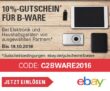 10% Rabatt bei Ebay auf viele verschiedene B-Ware Produkt – bis 19.10. verlängert