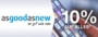 10% Rabatt auf alle Produkte bei As good as new