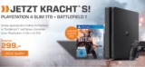 SONY PlayStation 4 Konsole Slim 1TB + Battlefield 1 für nur 269,10 Euro bei Zahlung per Masterpass