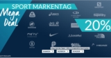 Sport Markentage mit 20% Extra-Rabatt auf zahlreiche Marken wie Nike, Adidas oder Jack Wolfskin