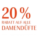 20% Rabatt auf alle Damendüfte bei Douglas