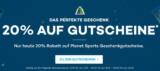 Knaller! 20% Rabatt auf alle Geschenkgutscheine ab 50,- Euro Wert im Planet Sports Onlineshop