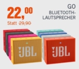 Ultraportabler Bluetooth Lautsprecher “JBL GO” in 8 verschiedenen Farben für je nur 22,- Euro