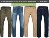 Herrenjeans der Marken Levi’s, Mustang, Wrangler und Lee schon ab 9,99 Euro inkl. Versand – dazu jede Menge im Sale an 1,99 Euro