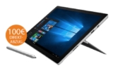 MICROSOFT Surface Pro 4, Convertible mit 12.3 Zoll, 8 GB RAM, Core i7 Prozessor, Windows 10 Pro, Silber für nur 1222,- Euro inkl. Versand