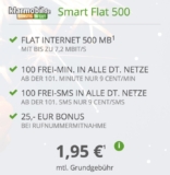 Nur noch bis 18:00 Uhr! Klarmobil Smartphone Flat 500MB + 100 Minuten/100 SMS nur 1,95 Euro monatlich