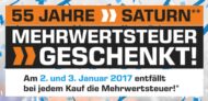 Heute letzte Chance Saturn schenkt euch die Mehrwertsteuer – Heute und Morgen 15,96% Nachlass auf alle Produkte bei Saturn